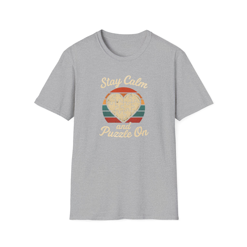 Stay Calm Puzzle On T-Shirt