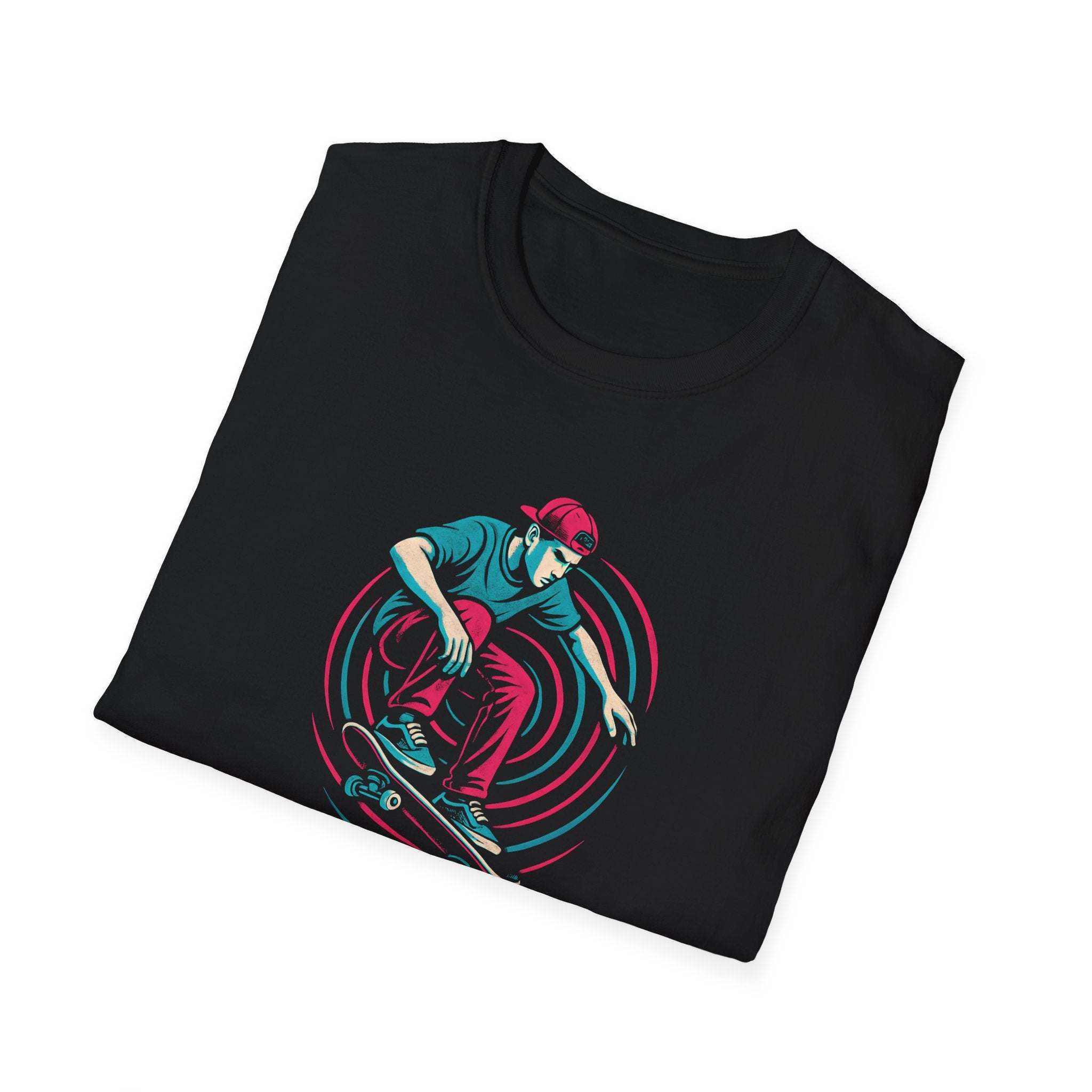 Skateboarder performing trick T-Shirt