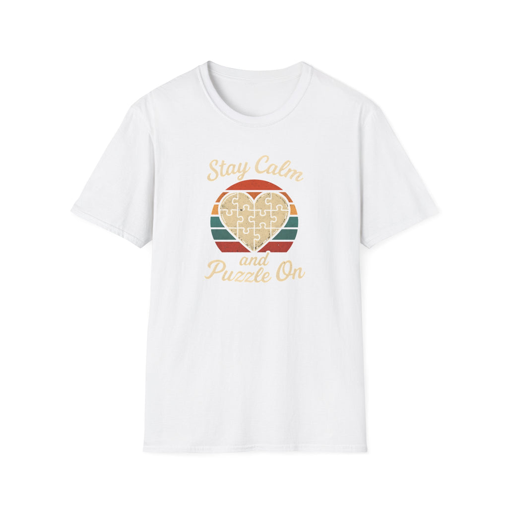 Stay Calm Puzzle On T-Shirt